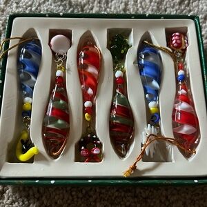 Dillards Christmas Fishing Lure Ornaments Lot of 6 Vintage